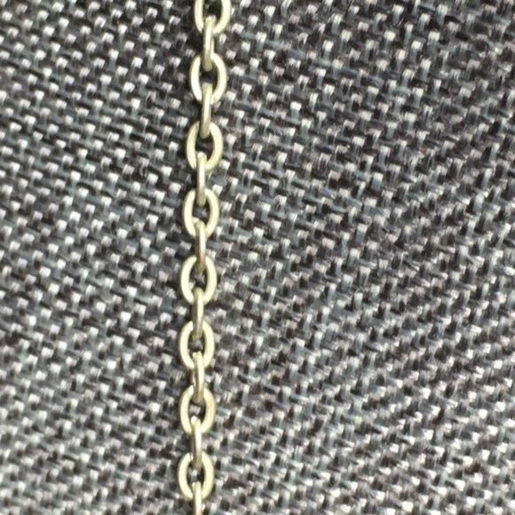 Alpha Phi Sorority Necklace Pink Striped Acrylic Silver Chain Greek Barbie - Picture 4 of 6